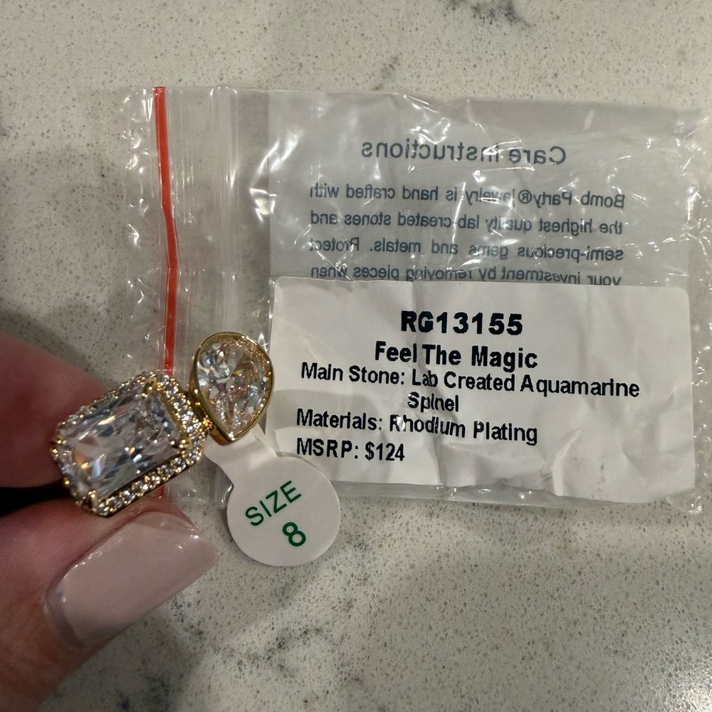 Bomb Party Gold Ring Size 8